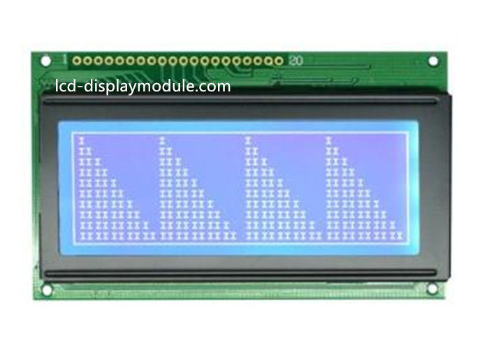 Transmissive নেতিবাচক গ্রাফিক LCD প্রদর্শন মডিউল STN নীল দেখার এলাকা 84mm * 31mm