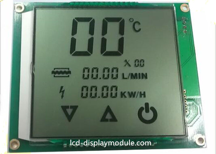 মেটাল PINs LCD প্যানেল স্ক্রিন কাস্টমাইজড TN ওয়াটার হিটার জন্য সেগমেন্ট ইতিবাচক